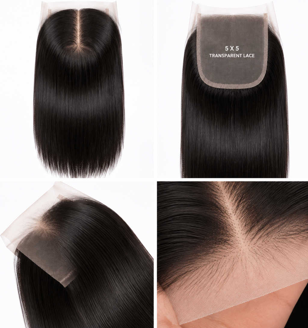 5x5 Transparent Lace Closure