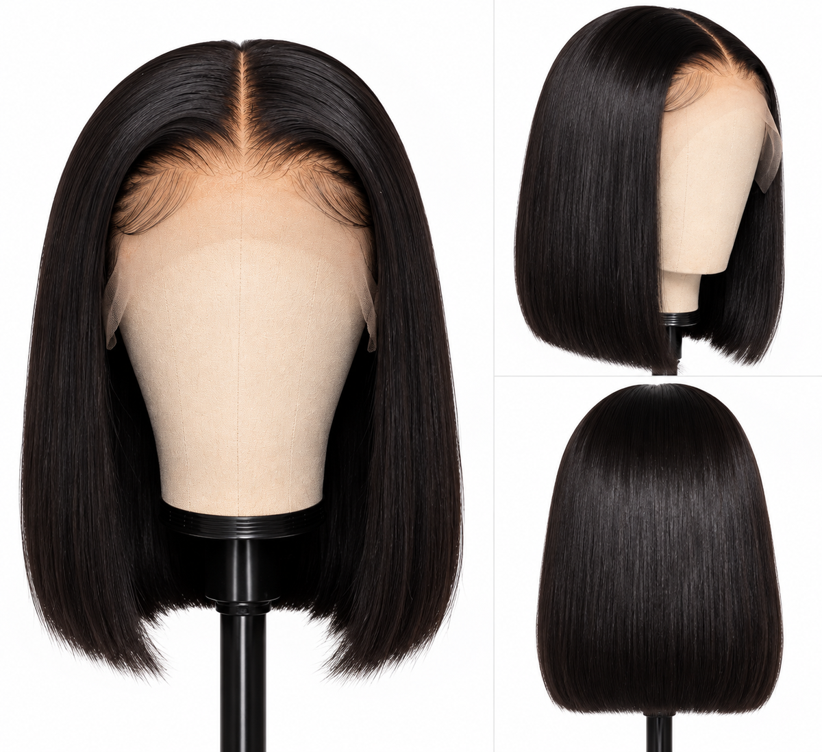 13x4 HD Lace Straight Bob Human Hair (200%)