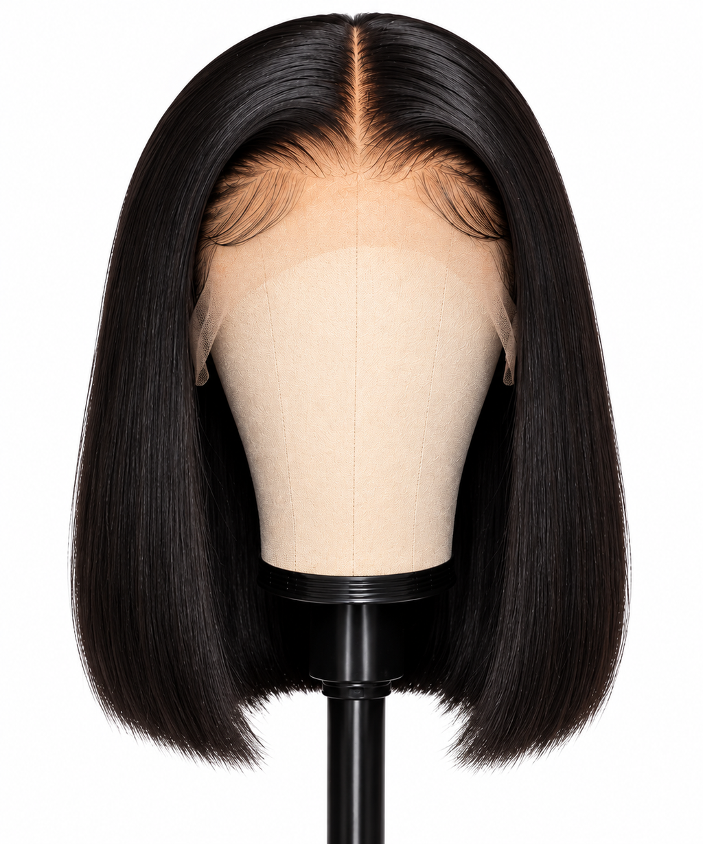 13x4 HD Lace Straight Bob Human Hair (200%)