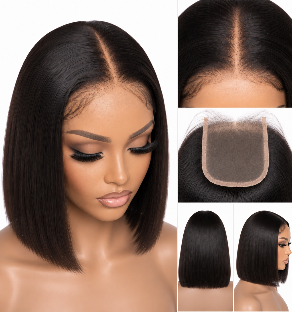Luxury 5×5 HD Lace Bob Human Hair Wig (200%)